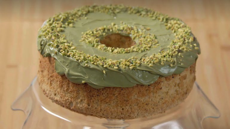 chiffon cake al pistacchio