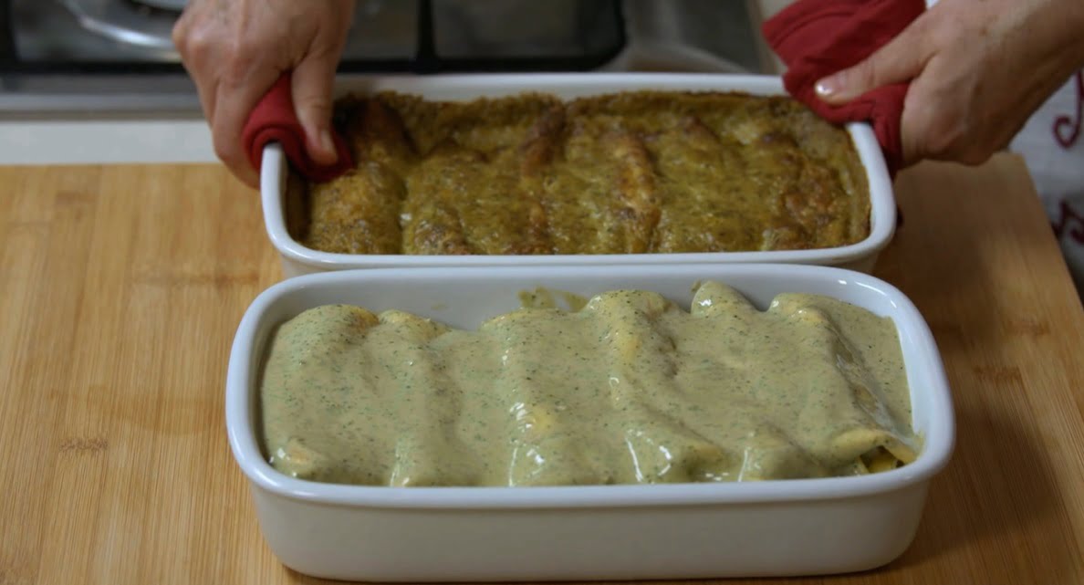 crespelle pesto e fagiolini