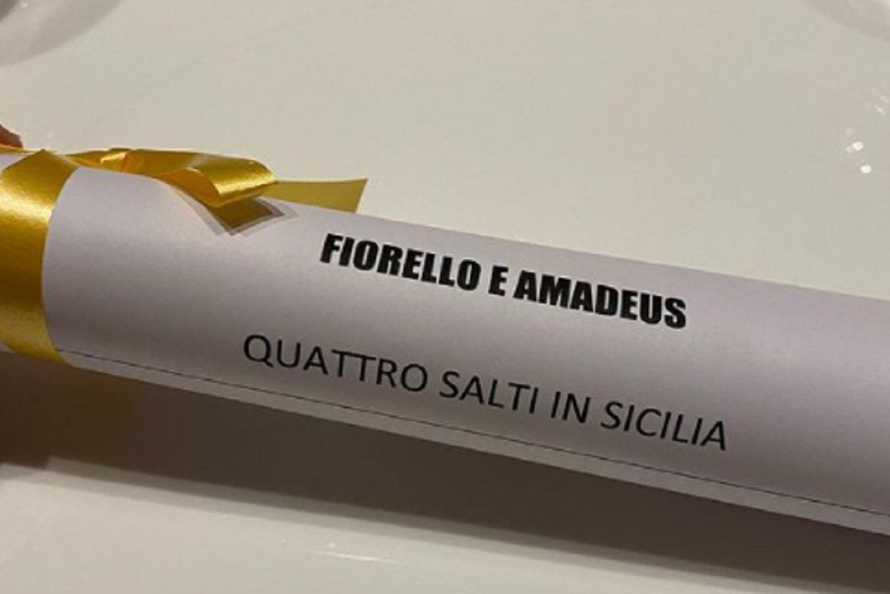 Cena Fiorello Amadeus