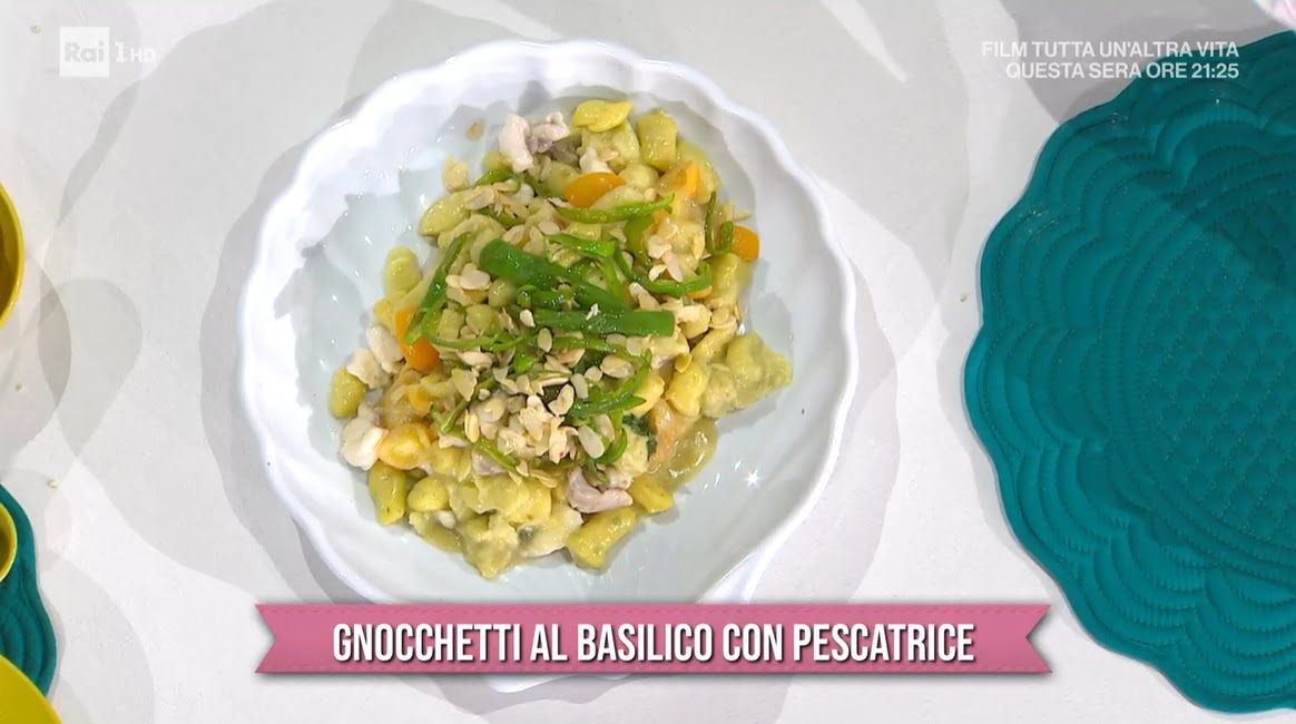 gnocchetti al basilico con pescatrice di Mauro e Mattia Improta